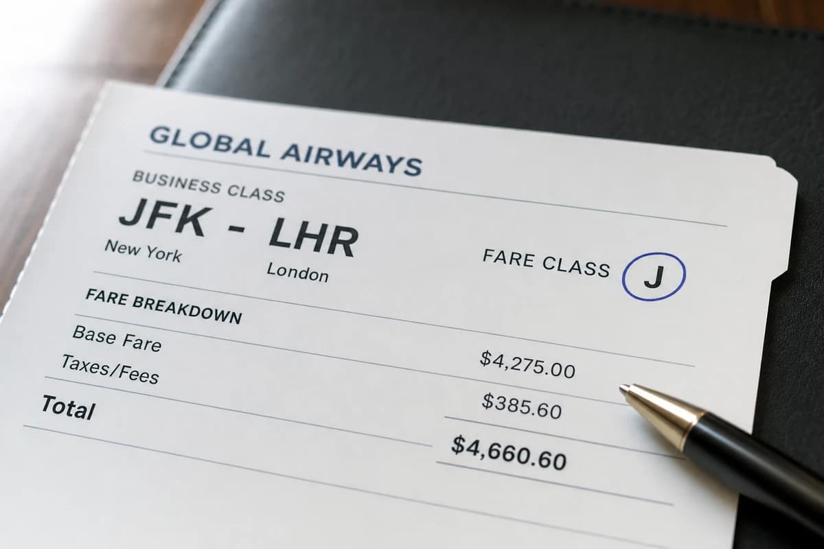 That single letter — J, C, D, or I — determines everything from the price you pay to the miles you earn