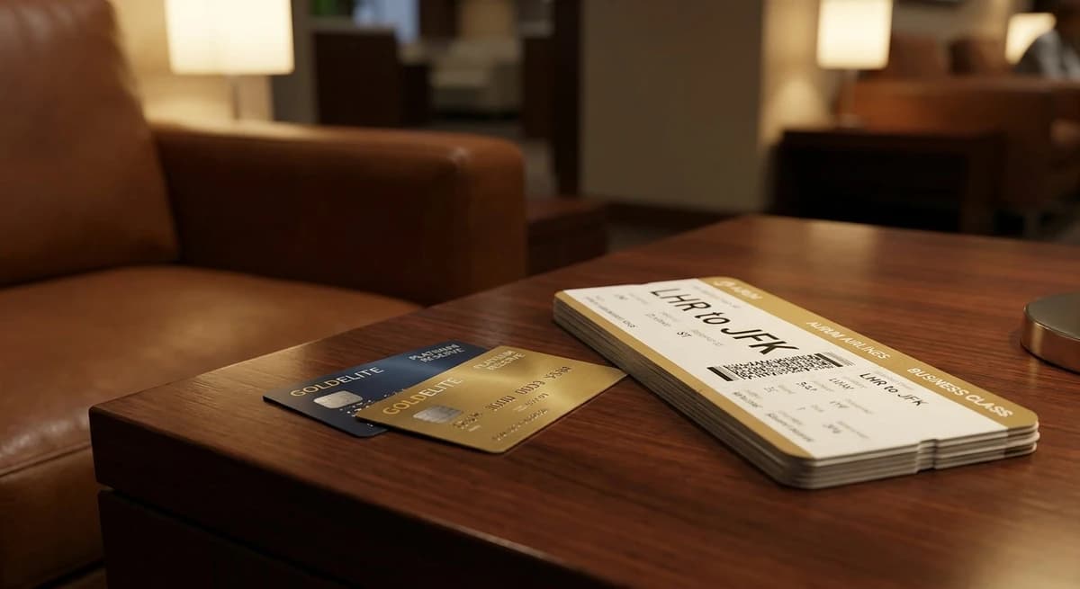 Premium credit cards and a business class boarding pass — miles can make the difference between business and first class