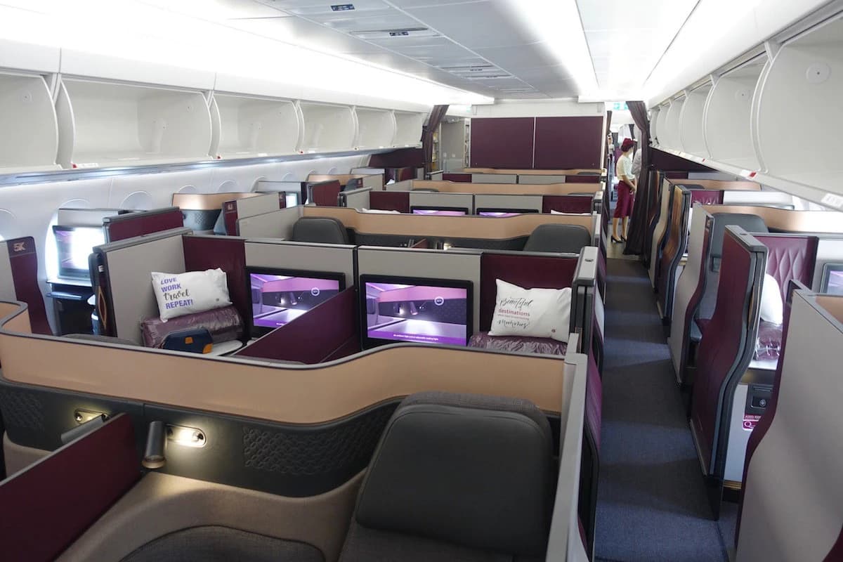 Reverse herringbone with doors — the configuration that started the privacy revolution in business class