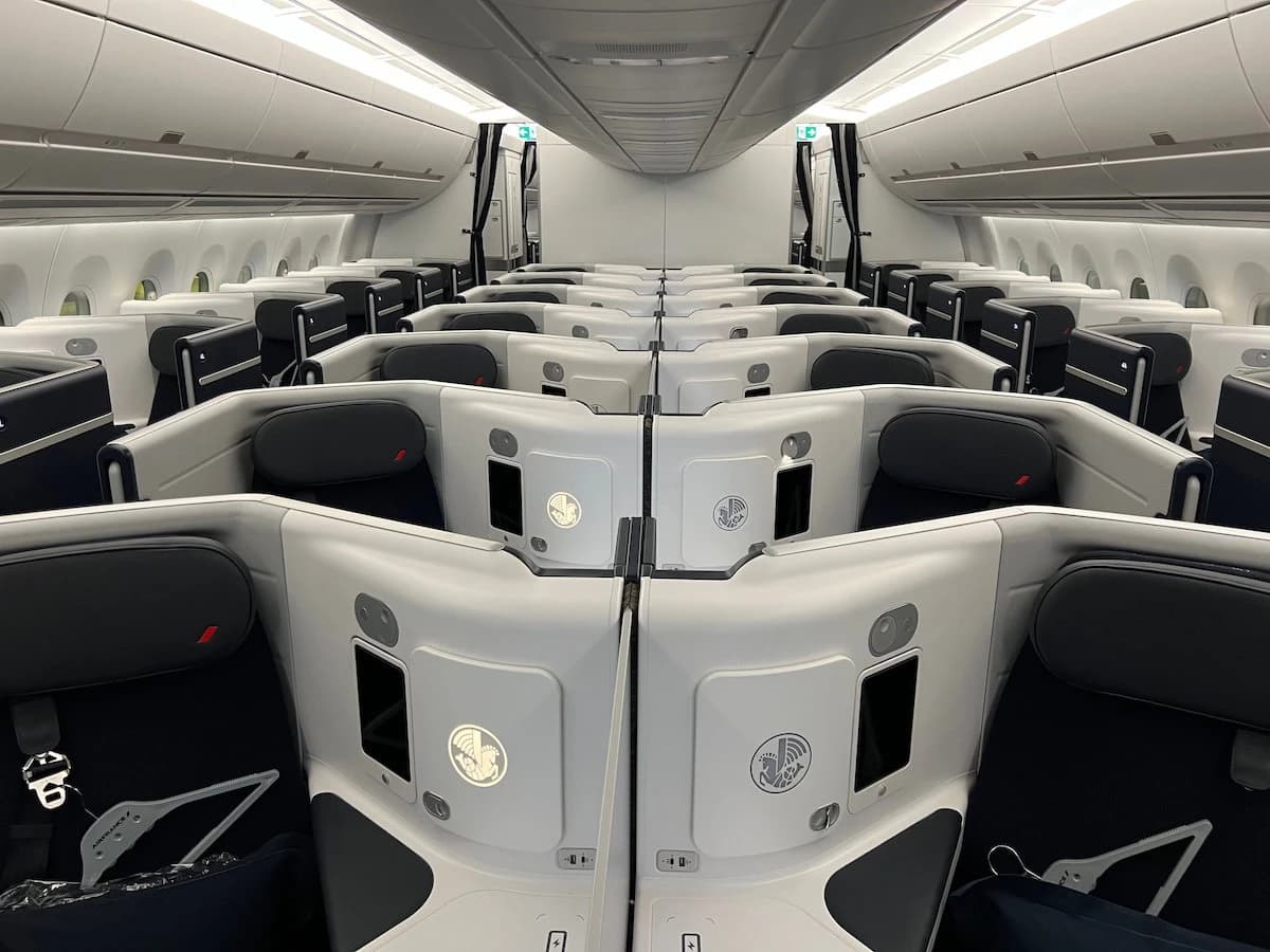Air France's newest business class cabin — 60,000 Flying Blue miles gets you here from anywhere in North America