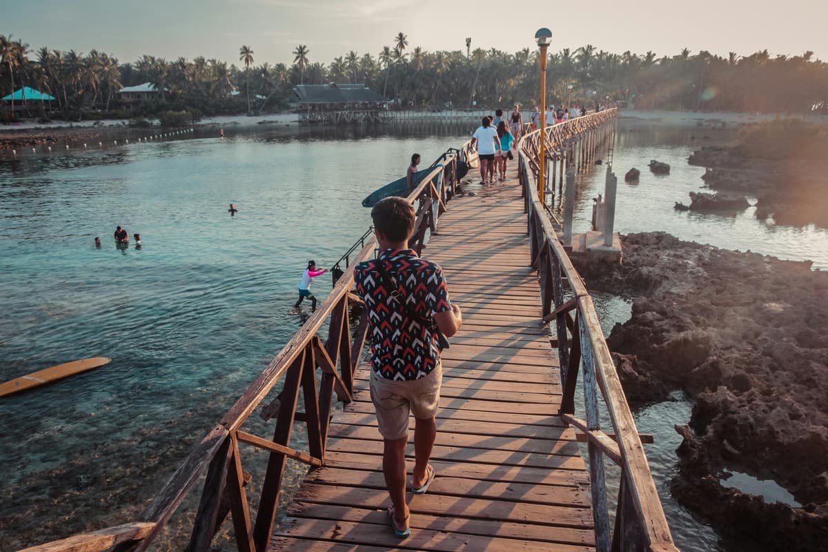 Cloud 9 boardwalk at Siargao Island. Photo by John Matthew.