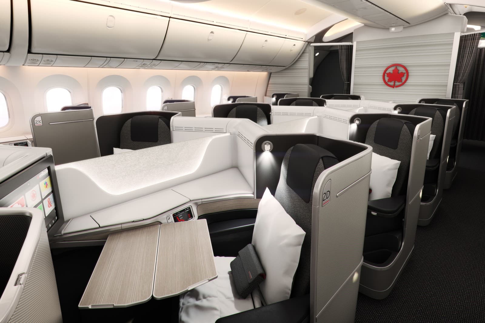 Air Canada business class on Boeing 787. Photo by Frugal Flyer.