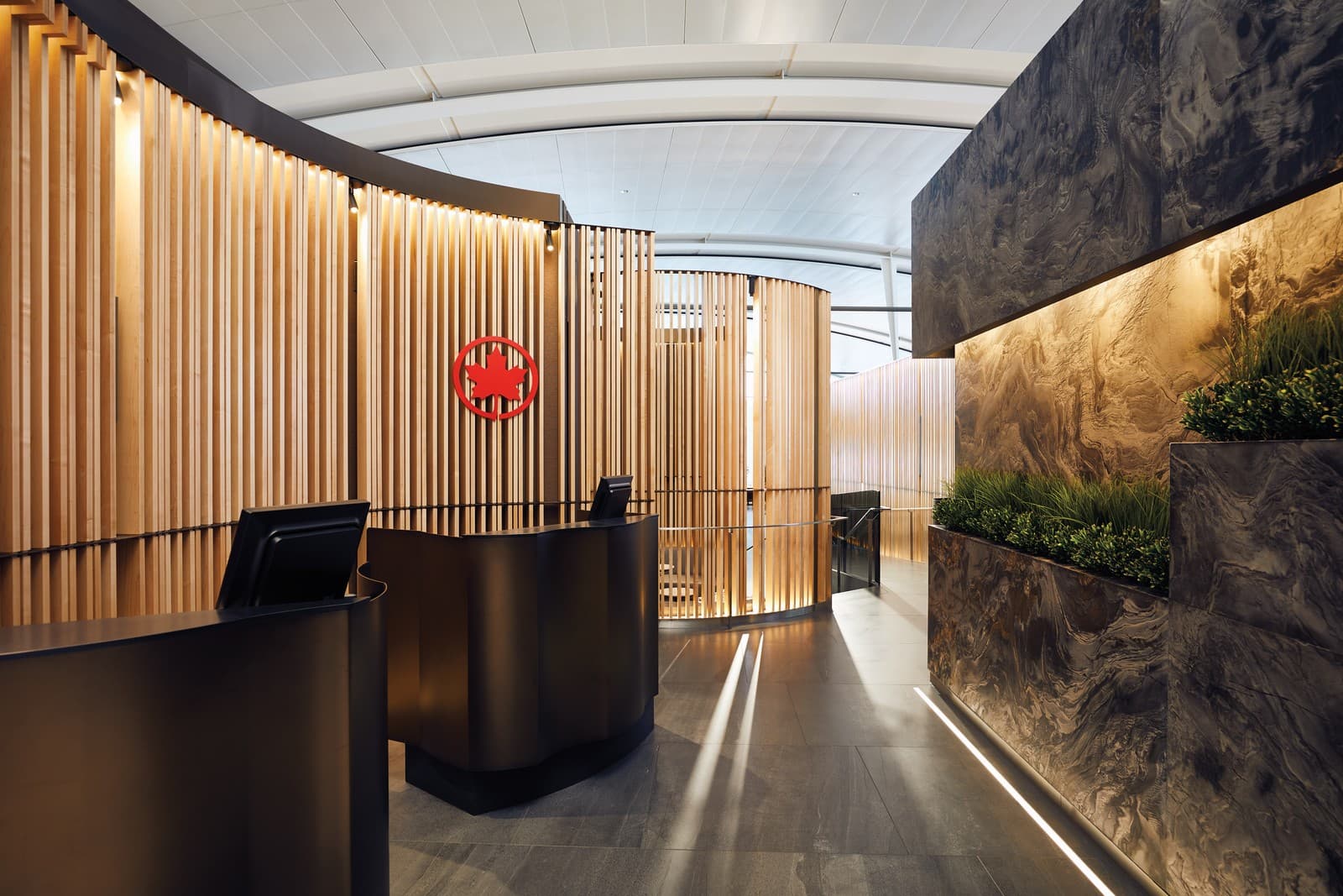 Exclusive Air Canada business class Signature Suite. Photo by Air Canada.