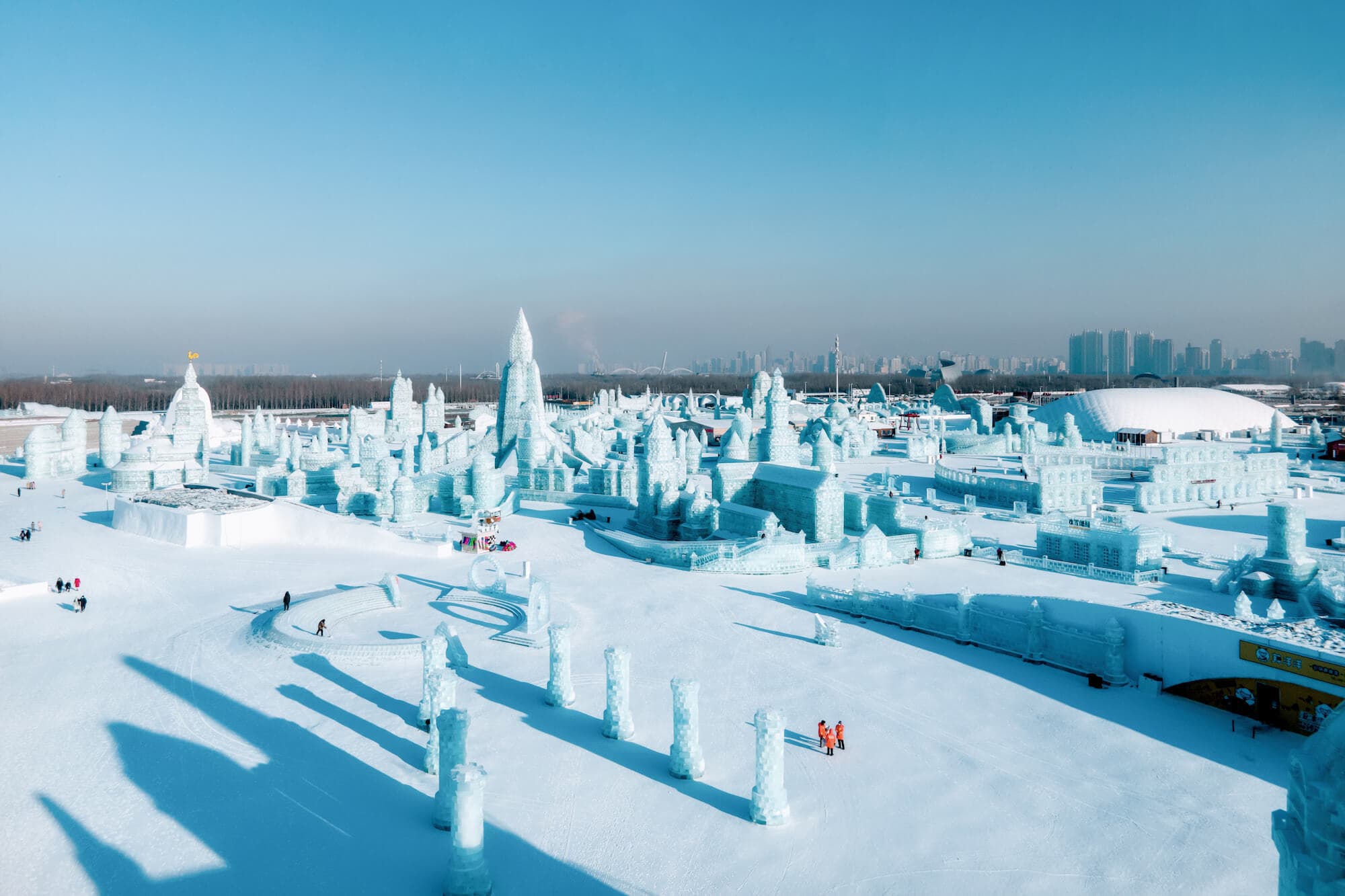 Wonderland of the Harbin International Ice and Snow Festival in China. Photo by Kent Zhong