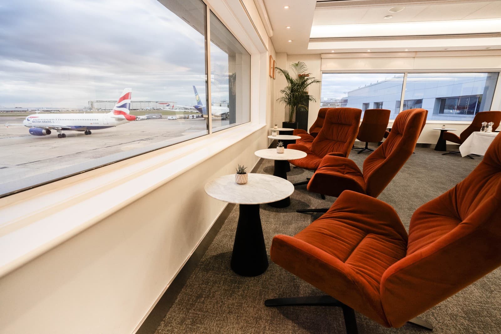 British Airways Business Class Club and First Lounge at London Heathrow Airport, Terminal 3. Photo by British Airways.