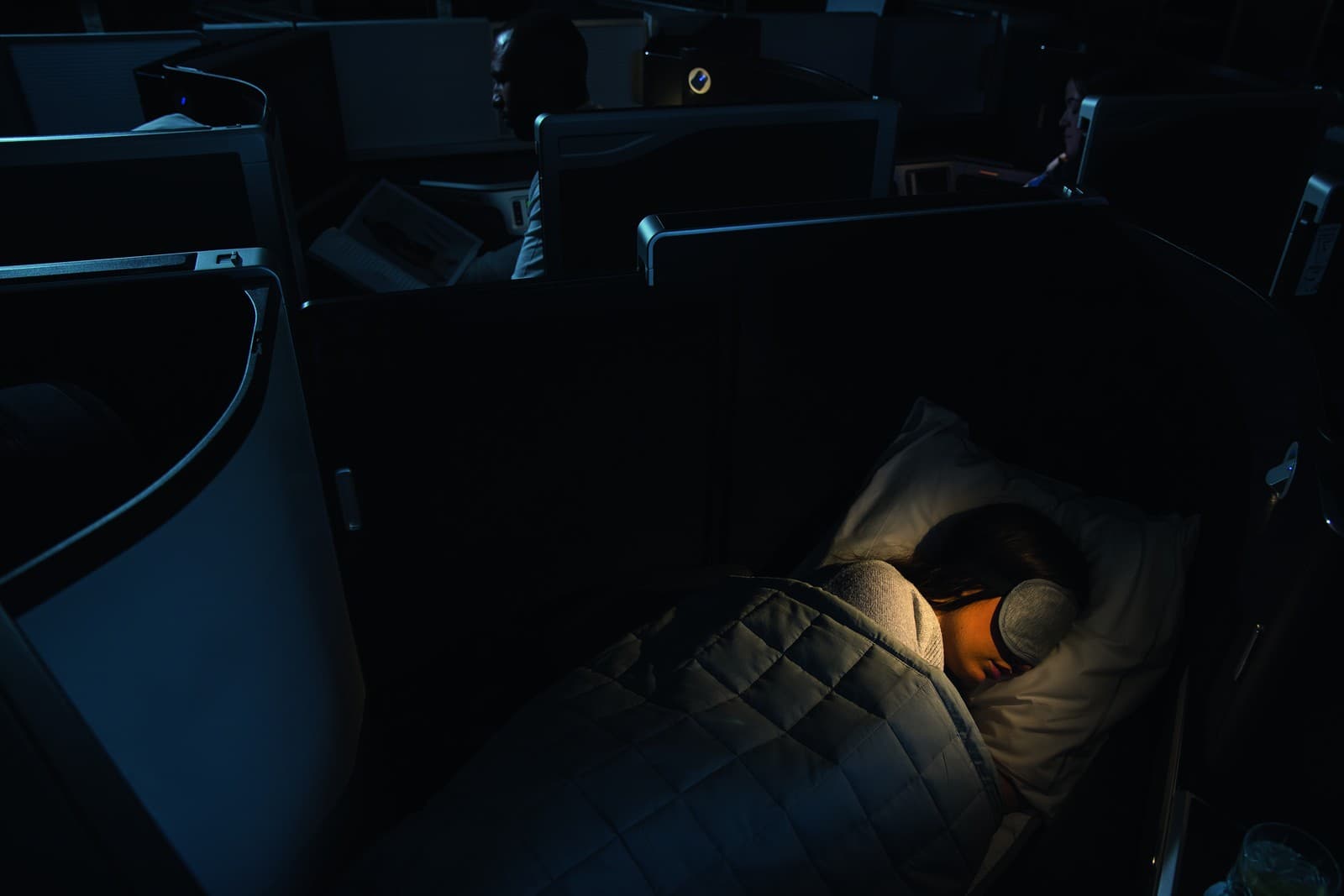 Business Class lie-flat seat in the British Airways Club Suite. Photo by British Airways.