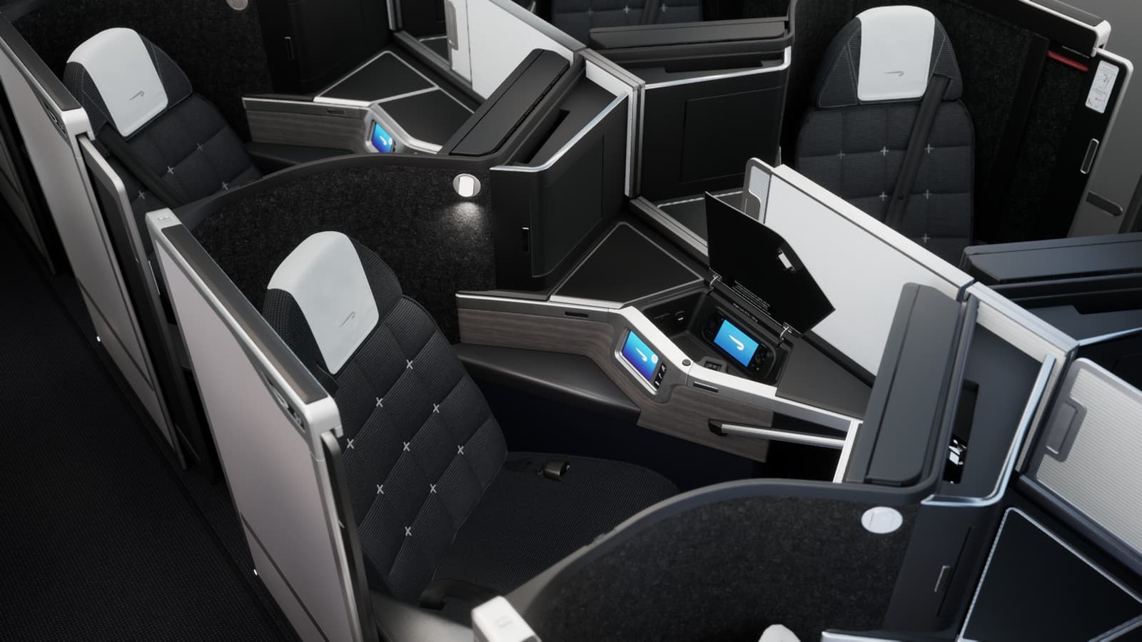 British Airways Club Suite Business Class cabin on the Boeing 777. Photo by British Airways.