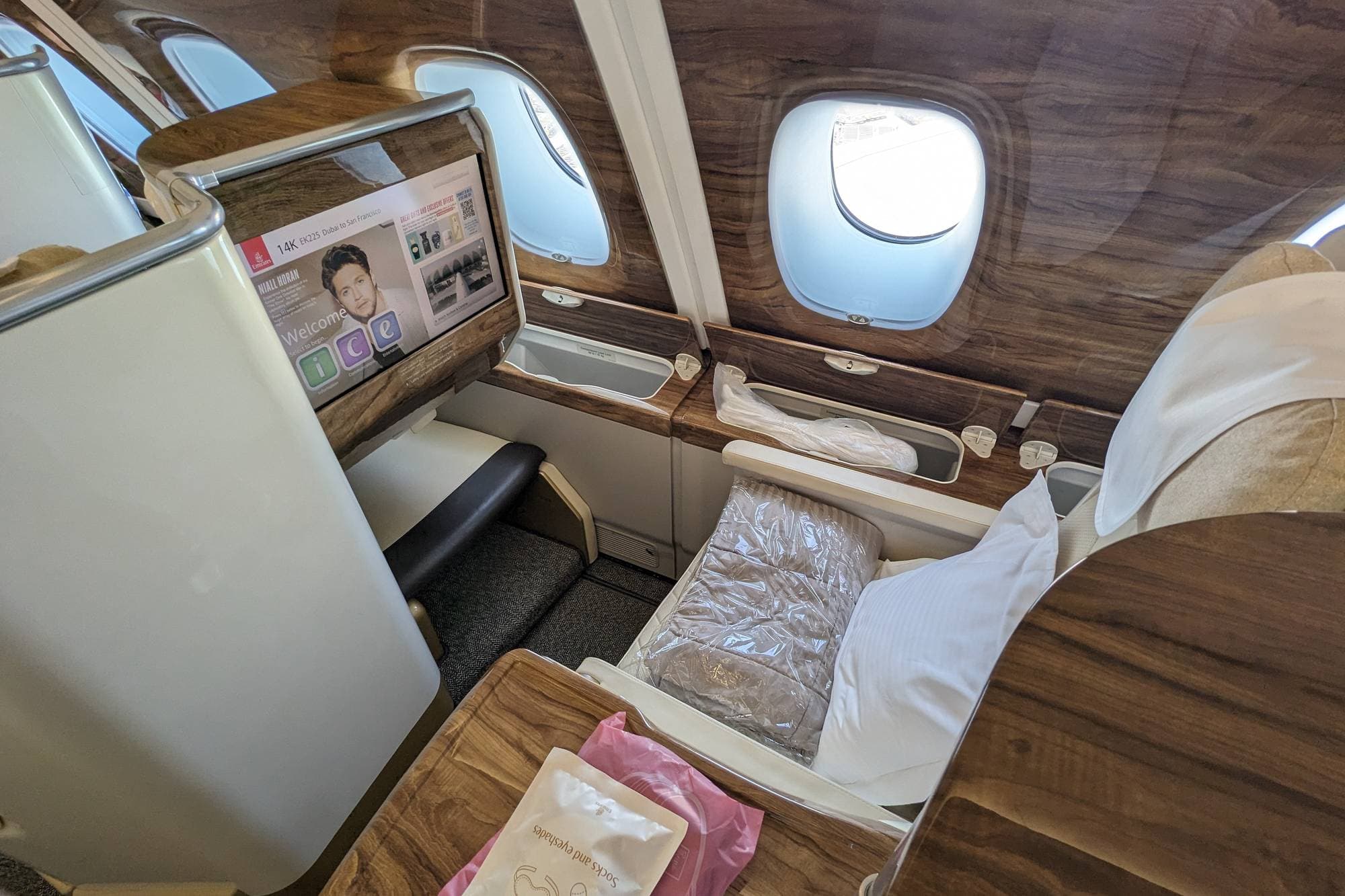 Entertainment on Emirates Airlines A380 Business Class