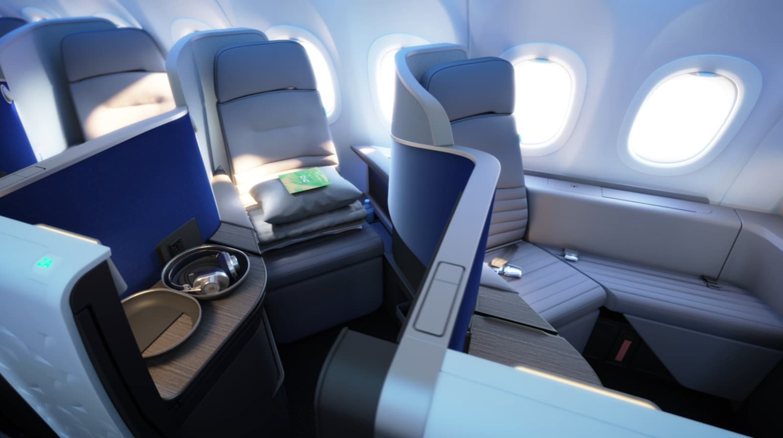 JetBlue Mint Suites business class seats. Photo by JetBlue.