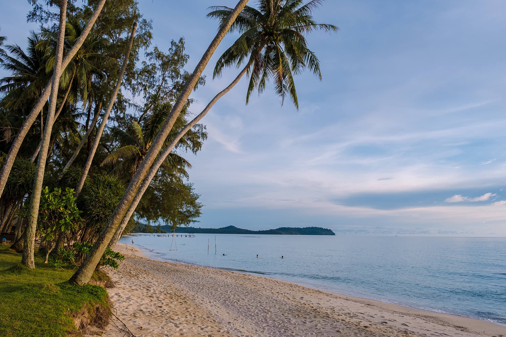 The beauty of empty beaches at Koh Kood island in Thailand.