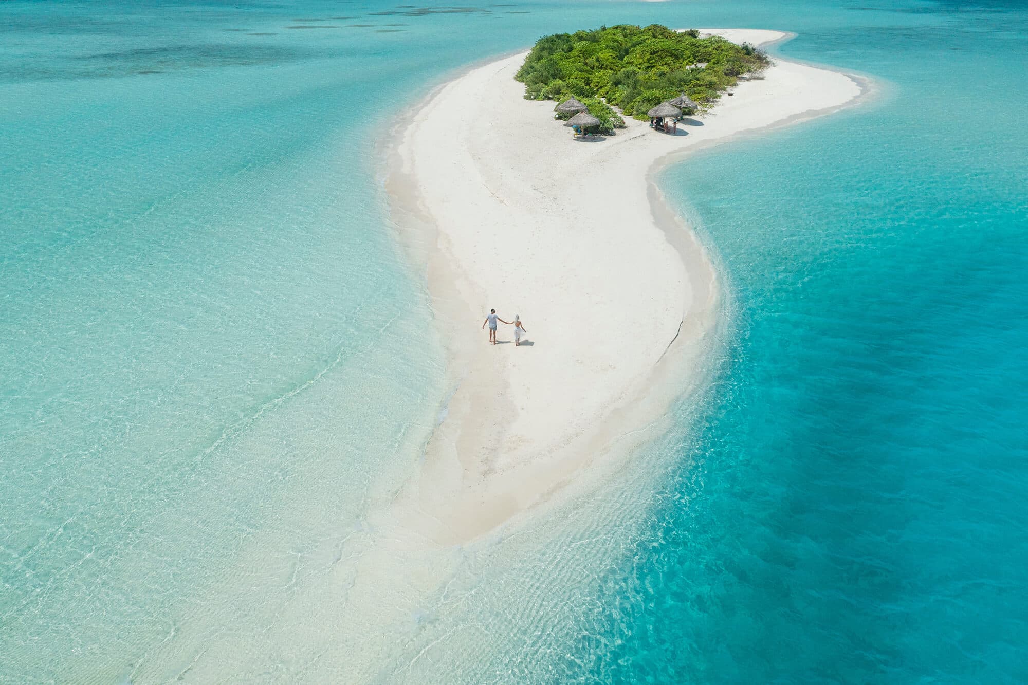 The sandbank at Rasdhoo Island in Maldives. Photo by Ishan @seefromthesky