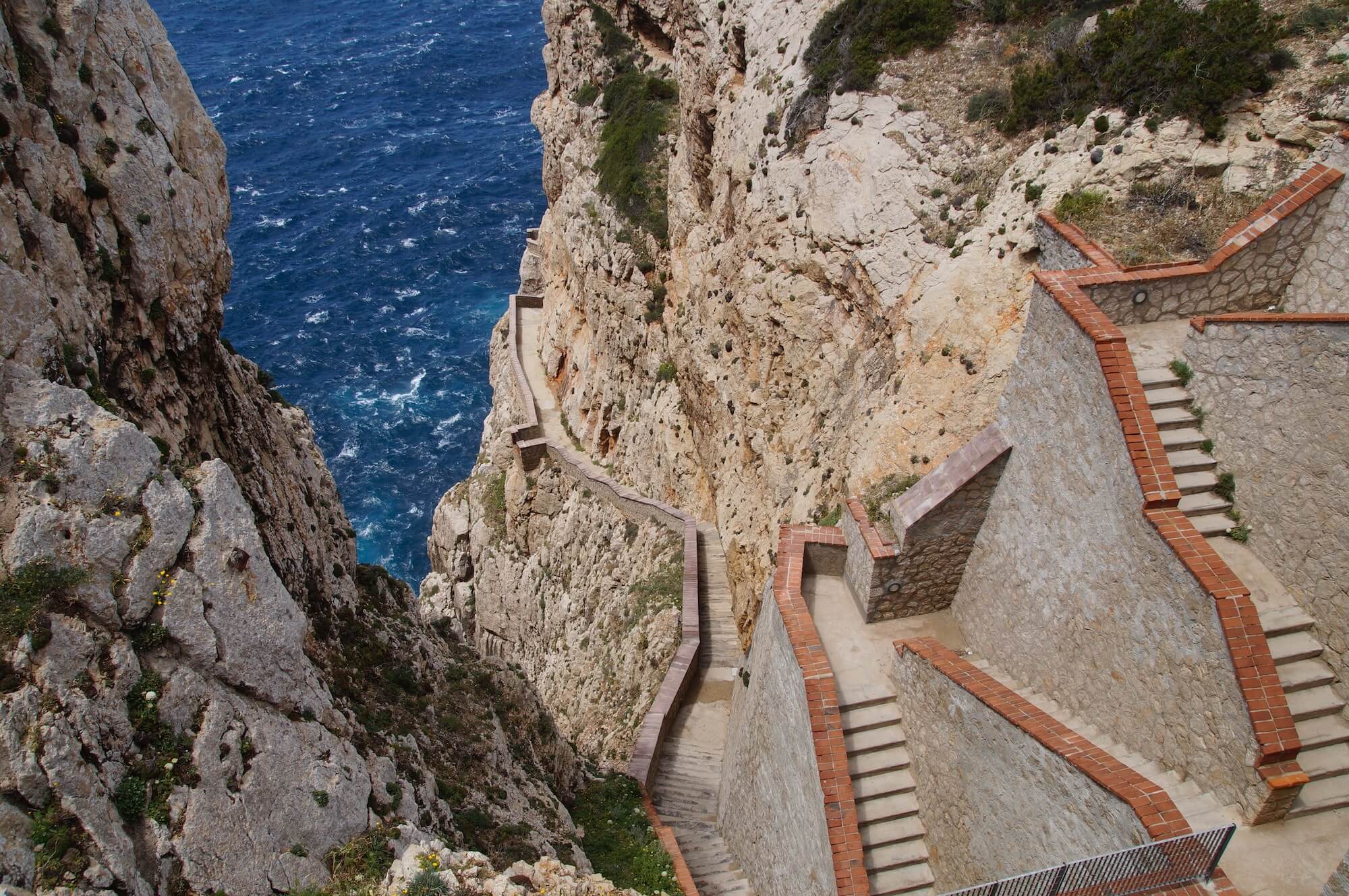 Escala del Cabirol, a stunning cliffside staircase with panoramic views of the Mediterranean Sea. Photo by Jürgen Scheeff.