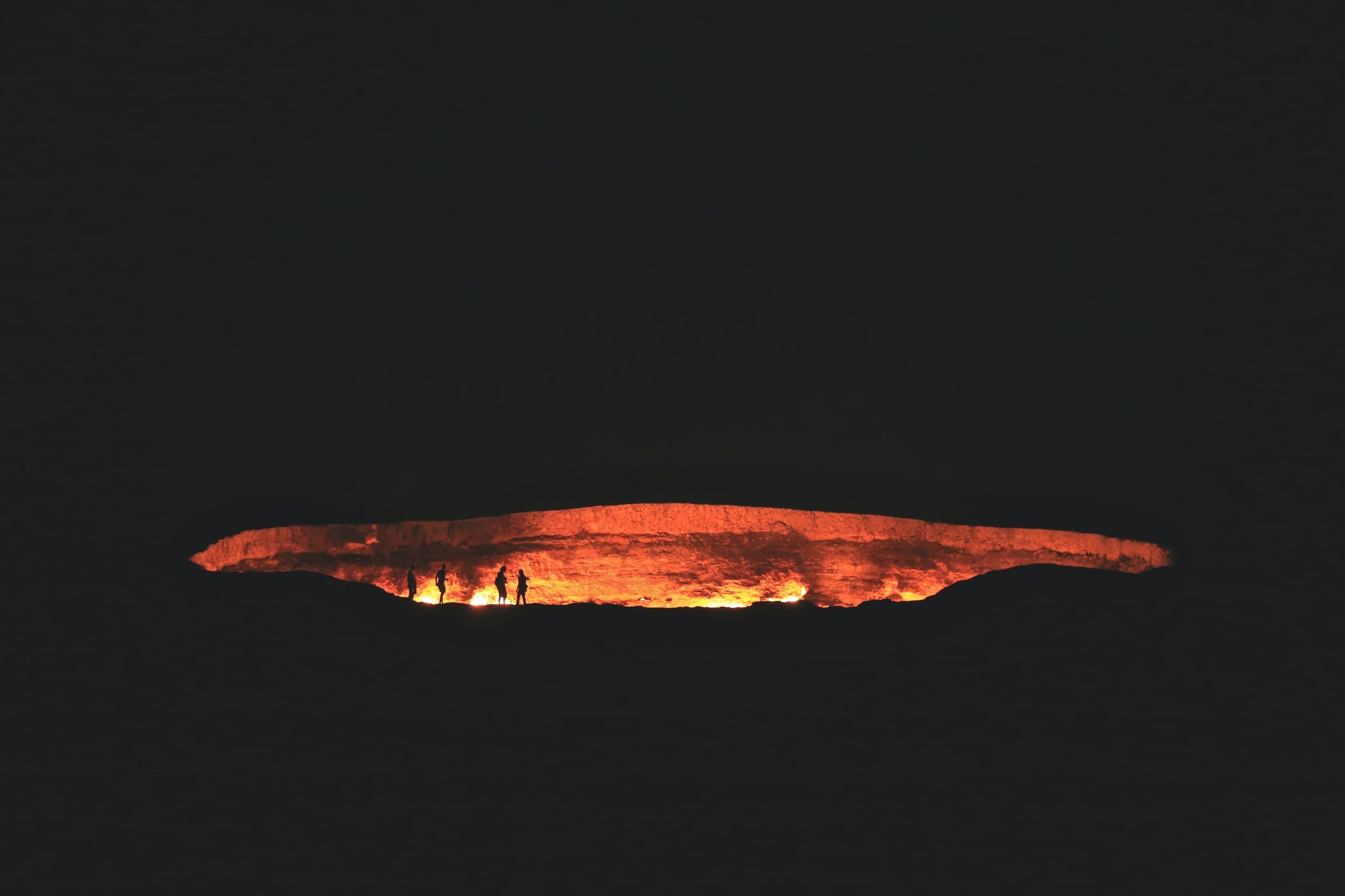 Darvaza gas crater - The Door to Hell, Turkmenistan. The Most Surreal Places on Earth