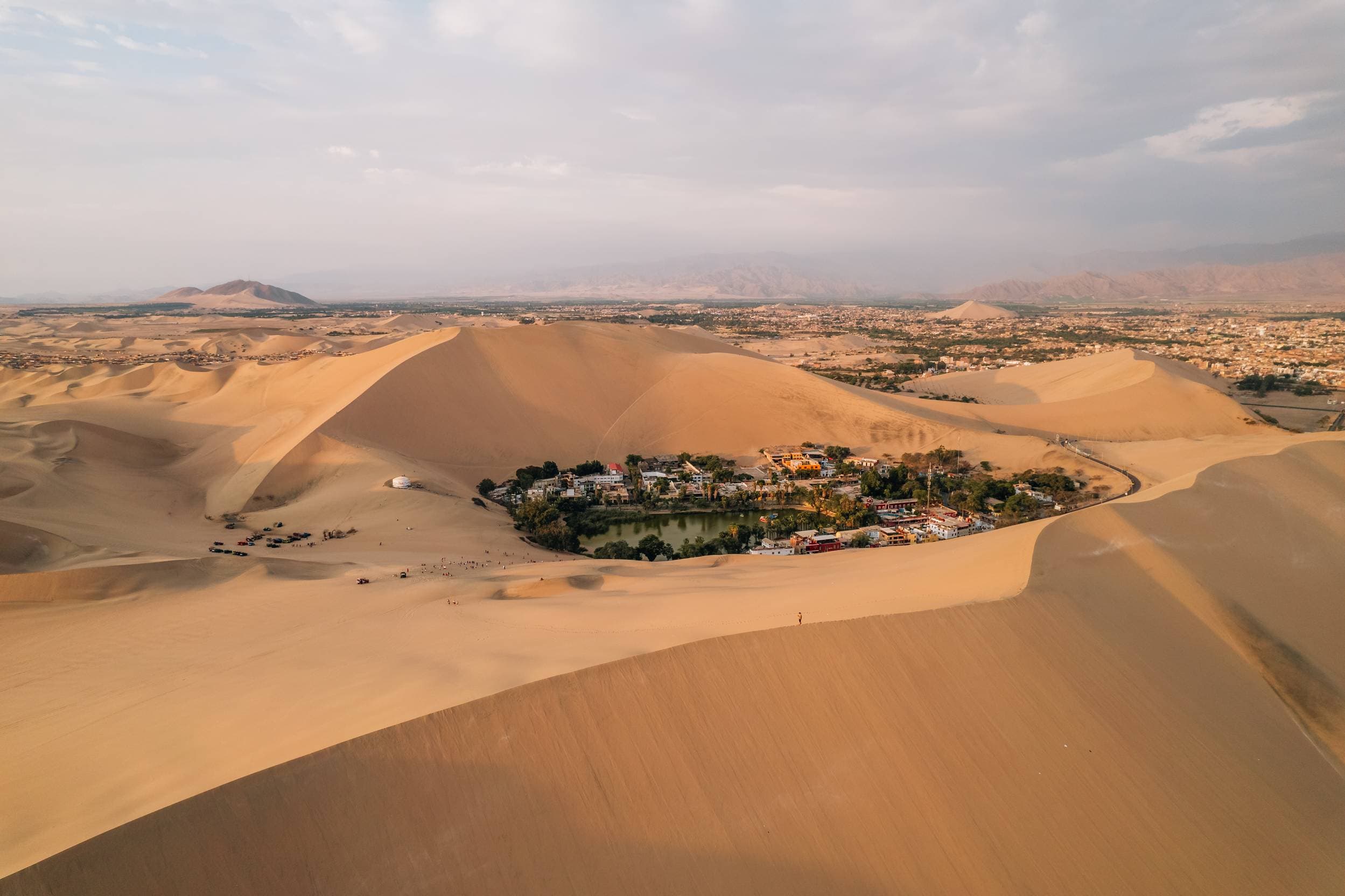 Dunes. Huacachina Oasis, Peru. The Most Surreal Places on Earth