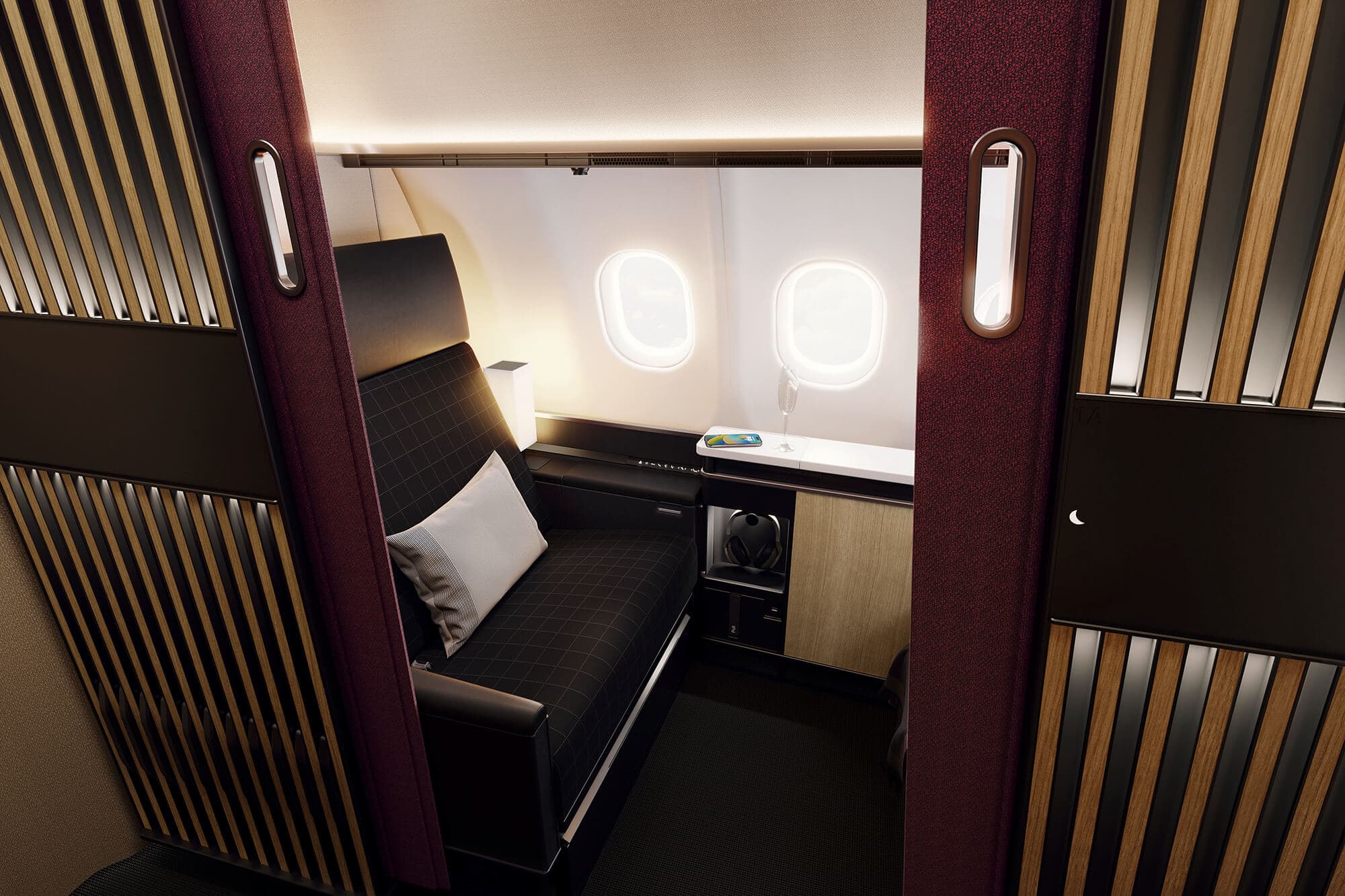 SWISS Senses first class cabin. Photos by SWISS.
