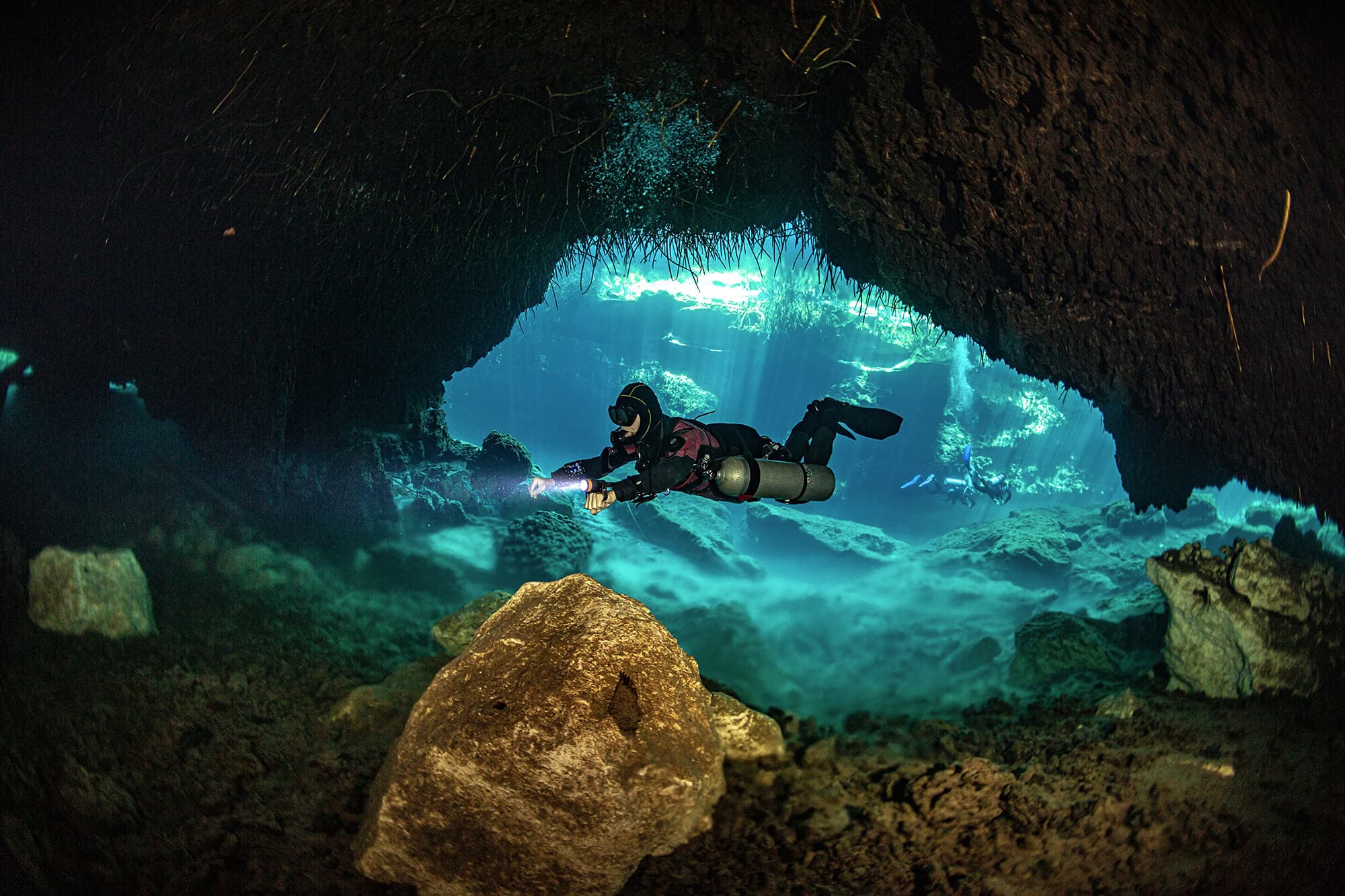 Cenote diving adventure in Yucatan, Mexico