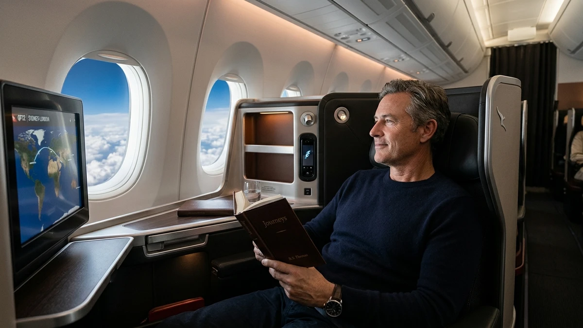 Qantas business class