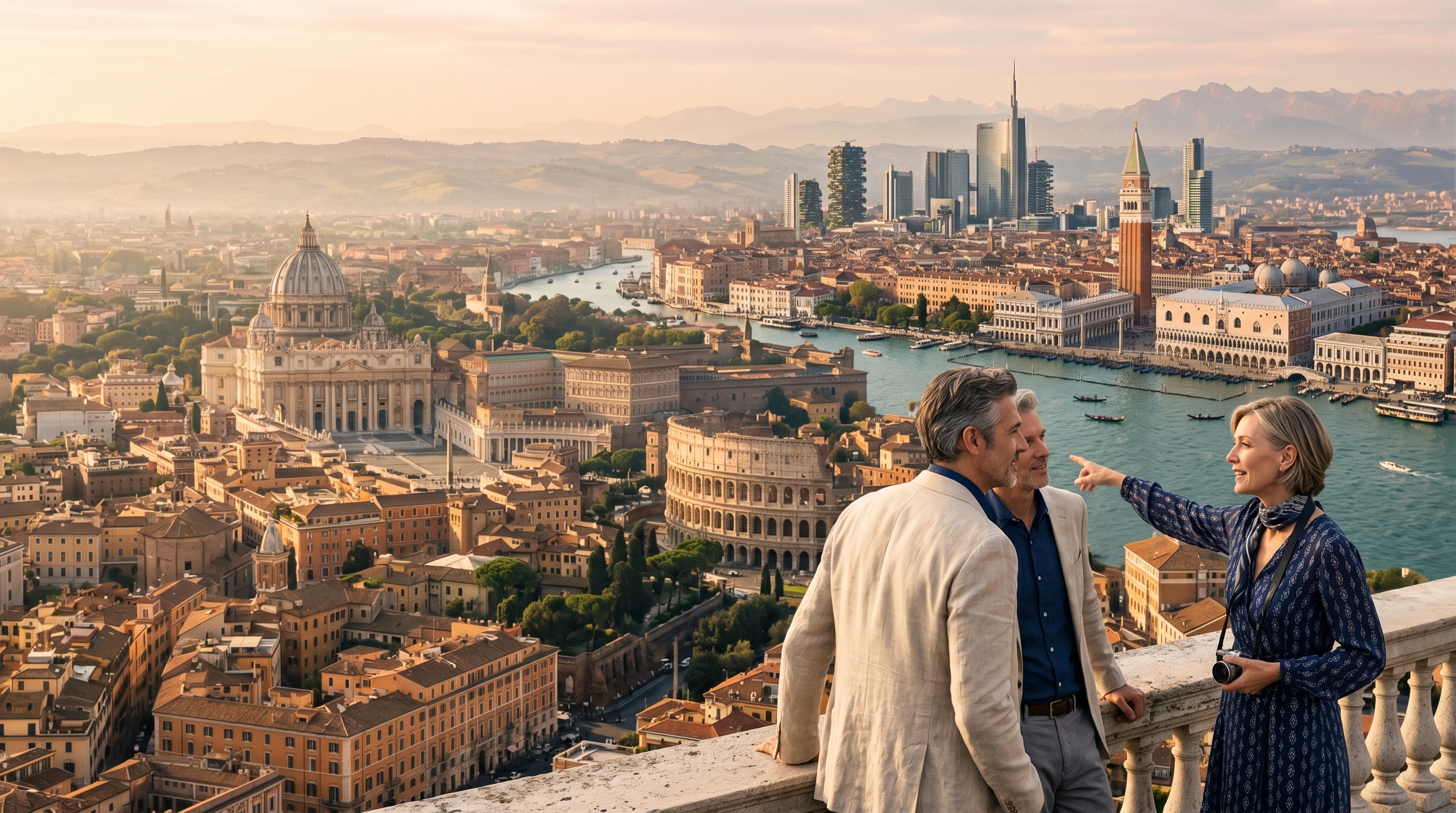 Business class to Italy