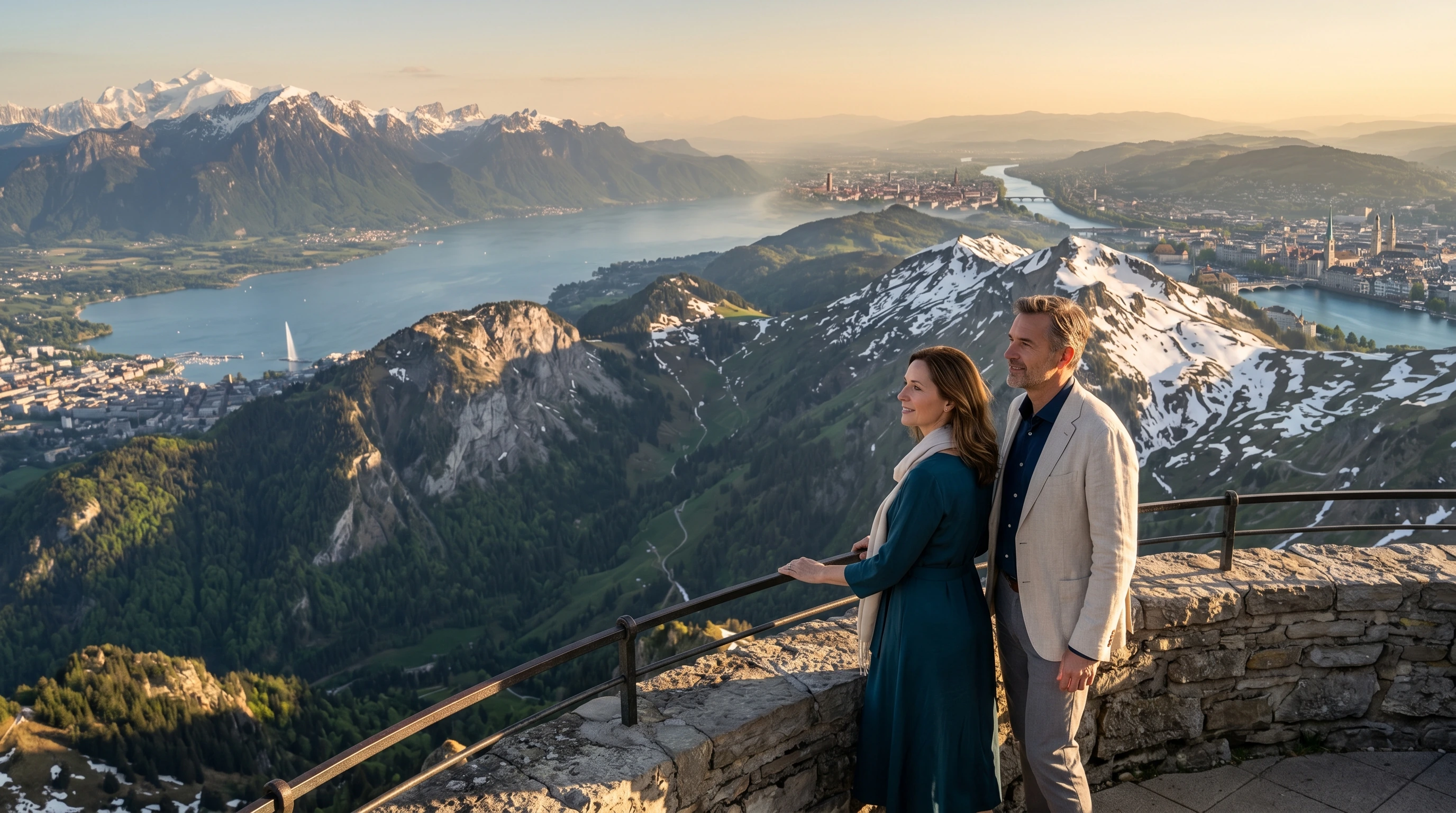 Business class to Switzerland