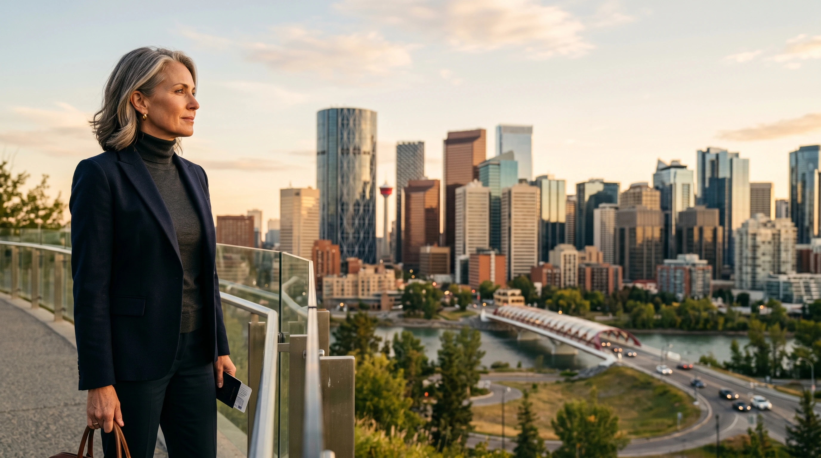 Business class to Calgary