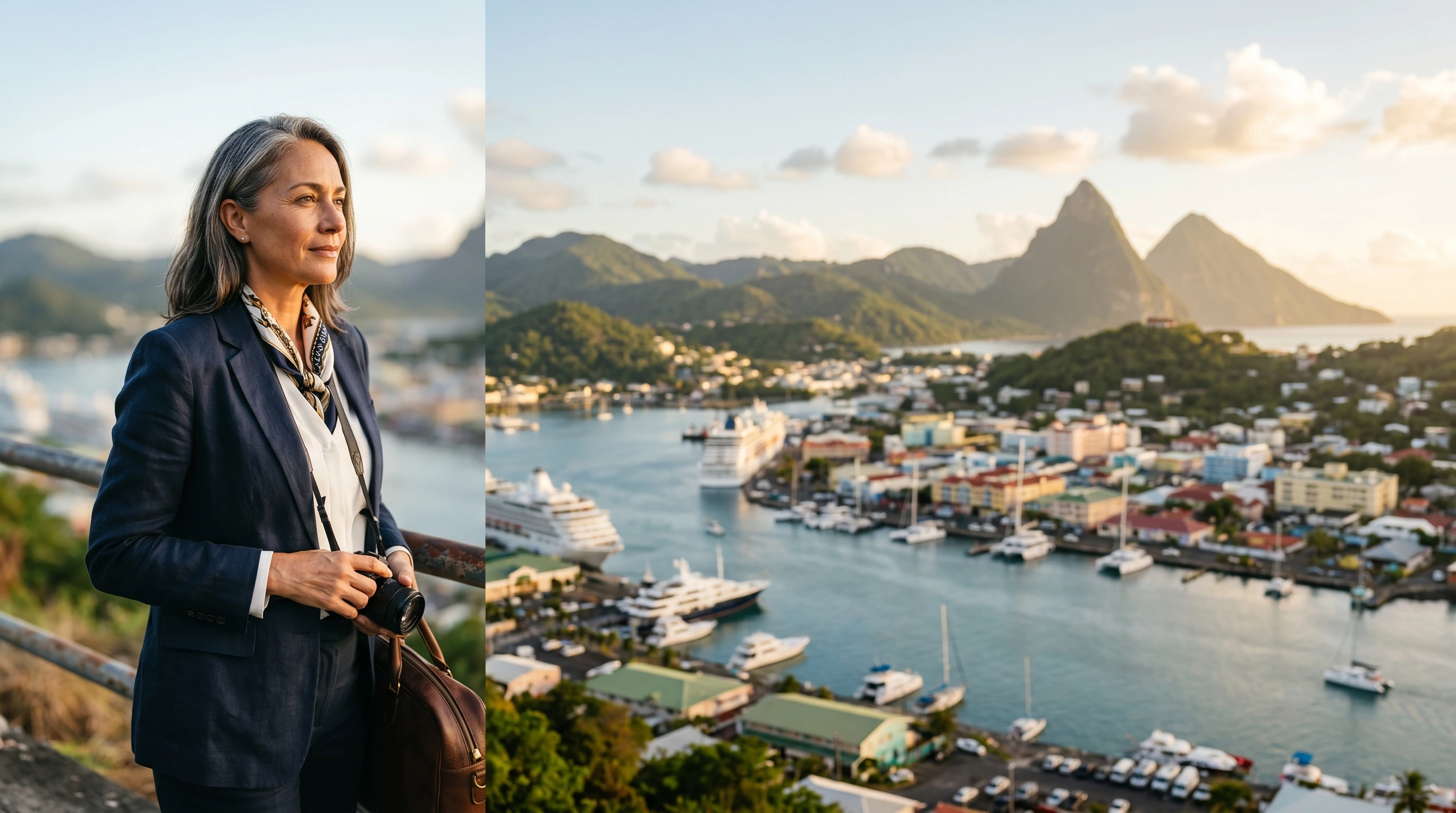 Business class to Castries