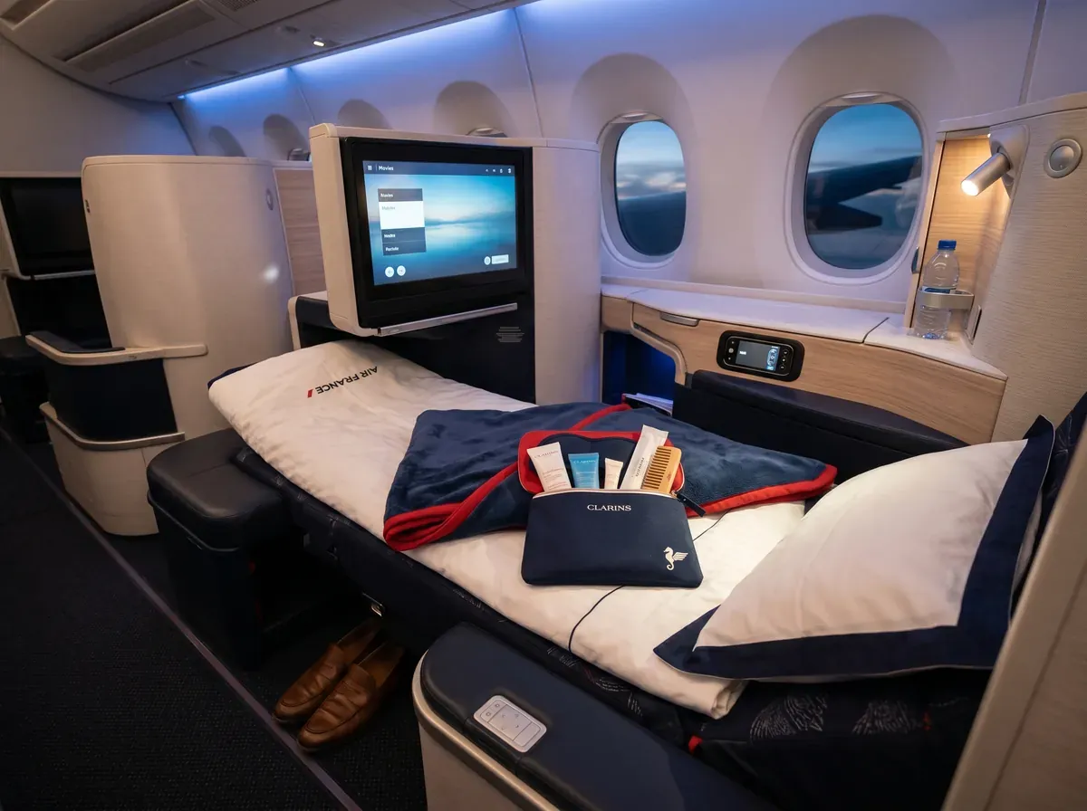 Air France business class cabin