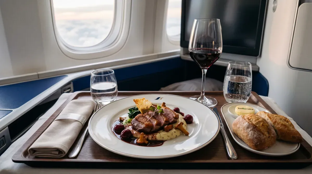Air France business class cabin - premium experience