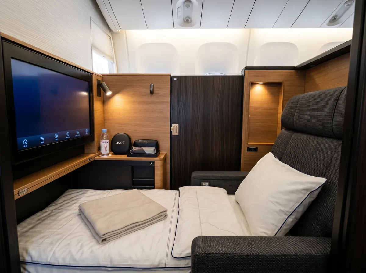 ANA (All Nippon Airways) business class cabin