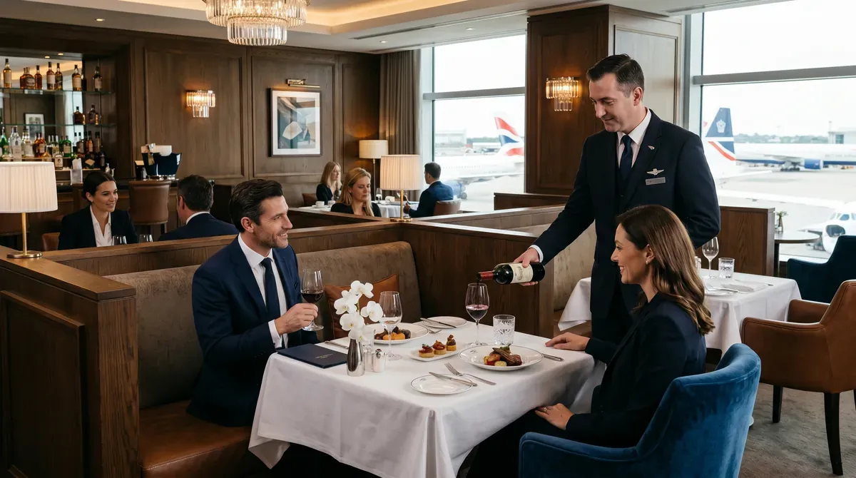 British Airways business class cabin - premium experience