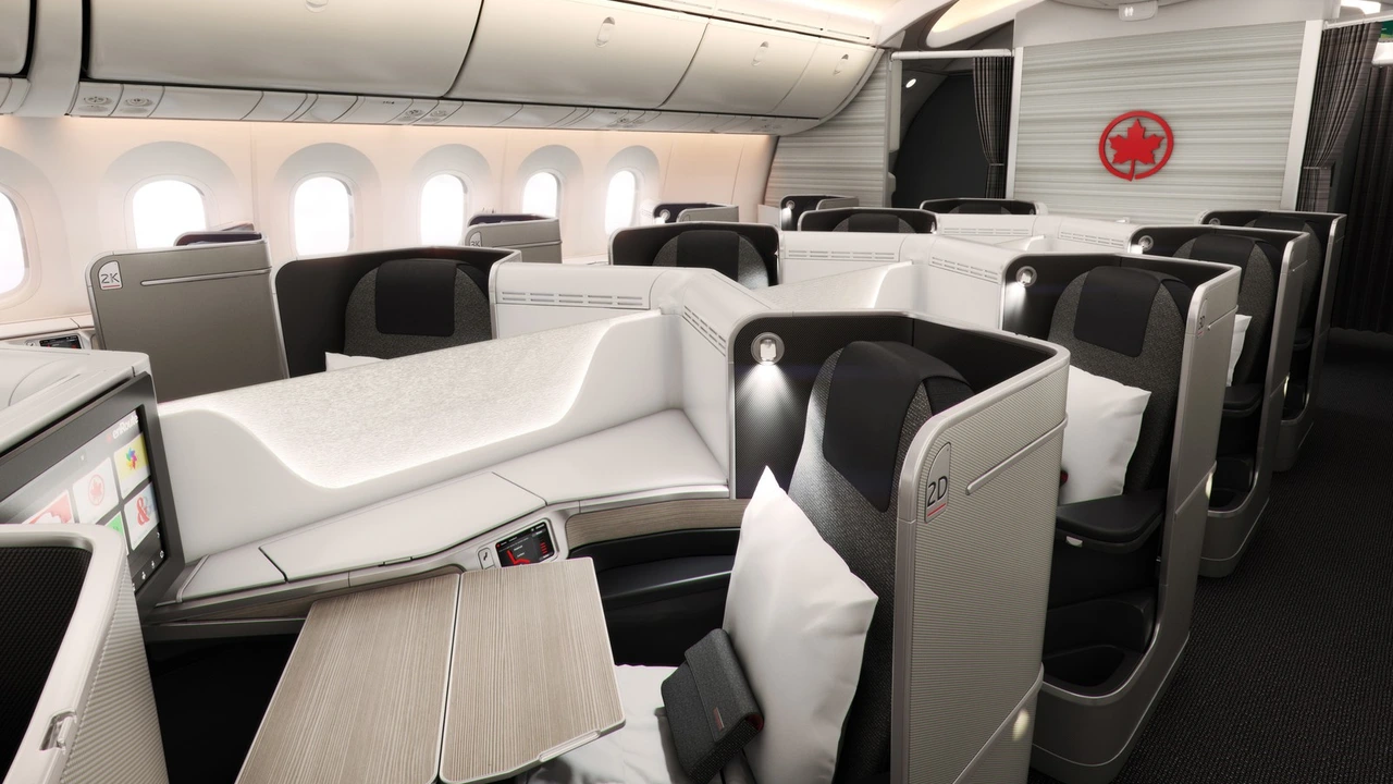 Air Canada business class seat