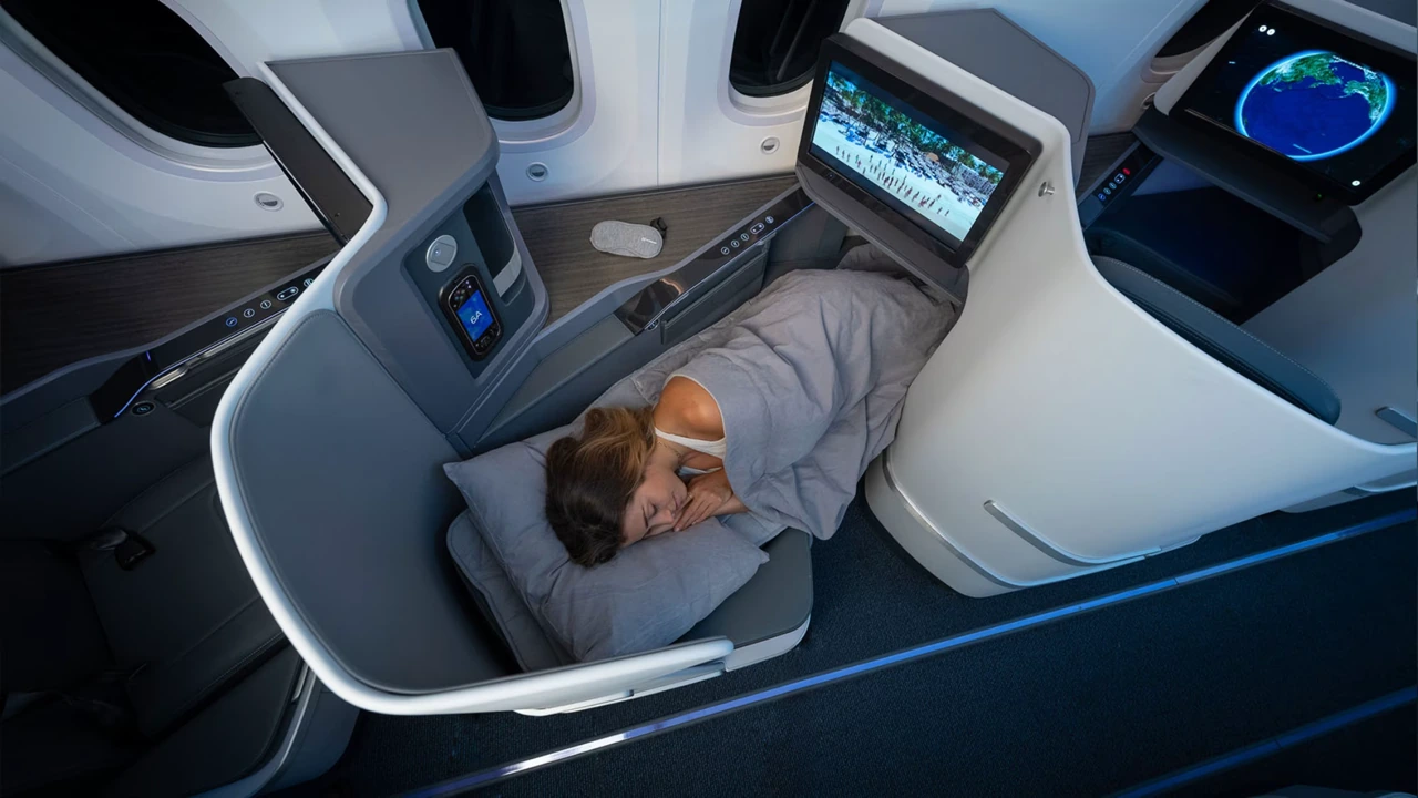 Air Europa vs Iberia business class cabin detail