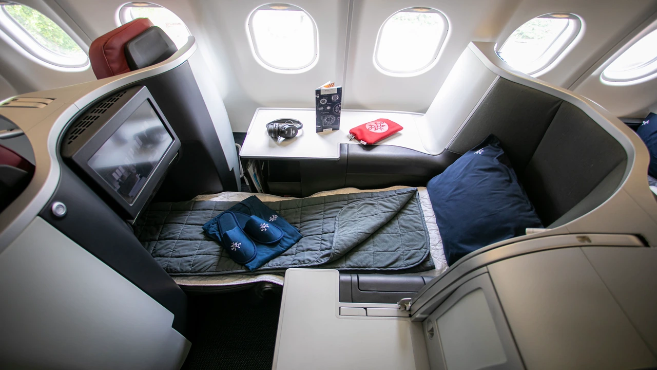 Air Serbia business class cabin - premium experience