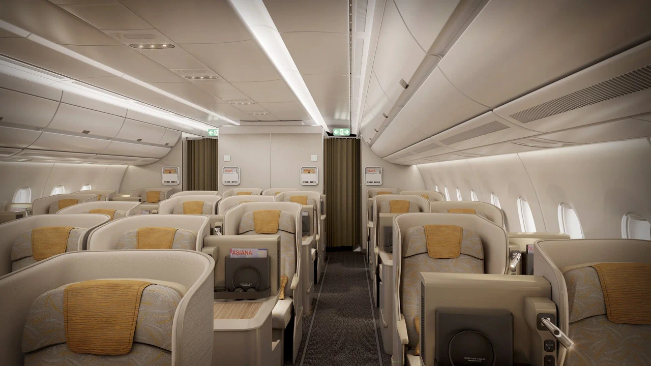 Asiana Airlines business class seat