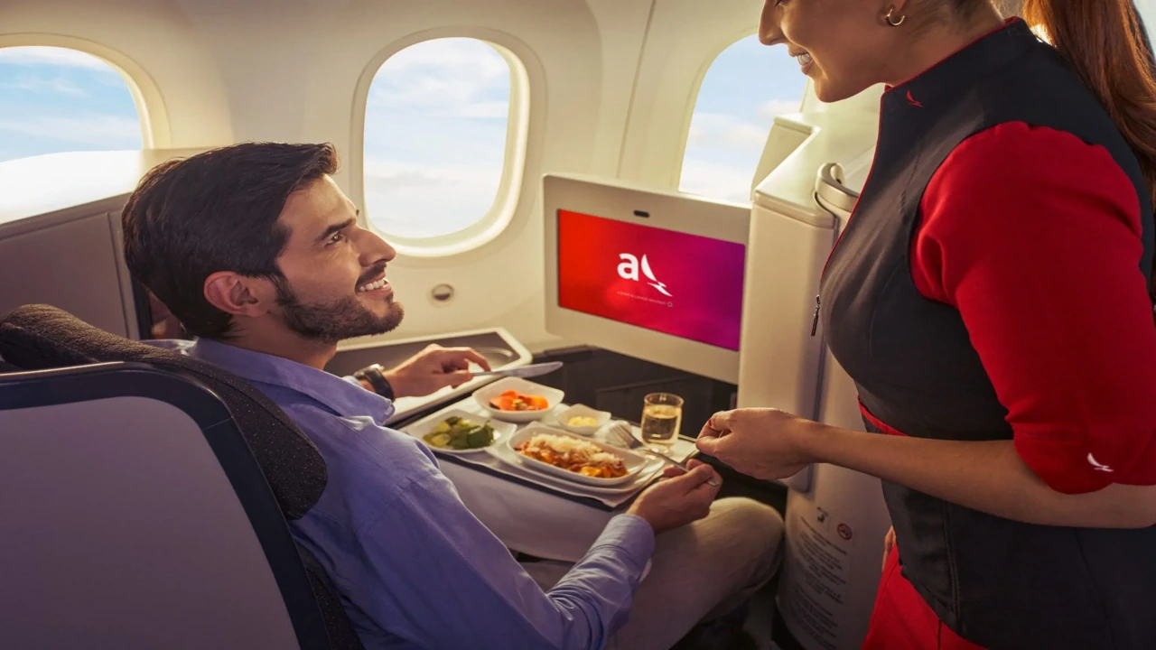 Avianca business class dining