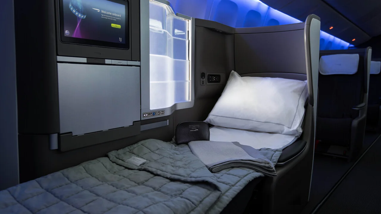 British Airways business class seat