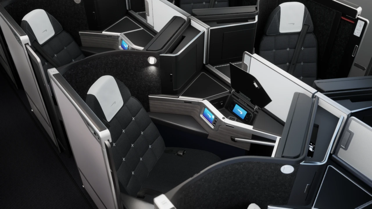 British Airways business class cabin - premium experience