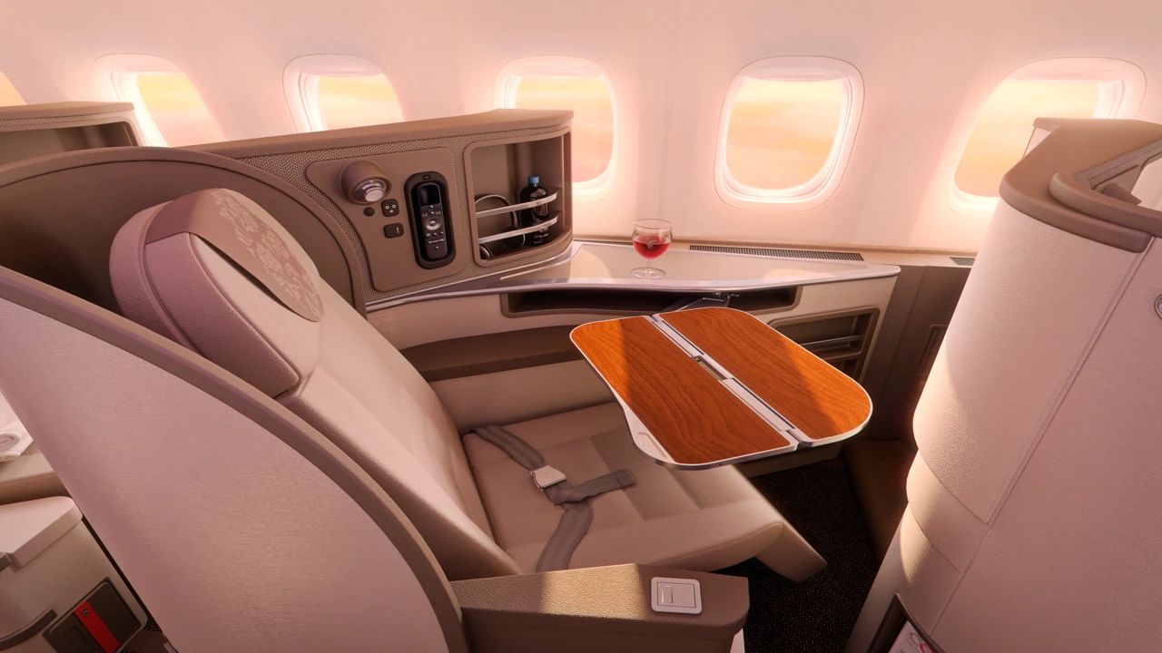China Eastern Airlines business class seat