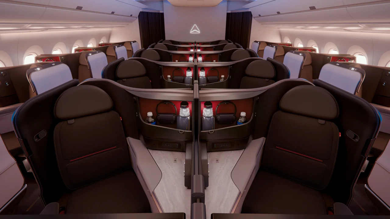 Delta Air Lines business class seat