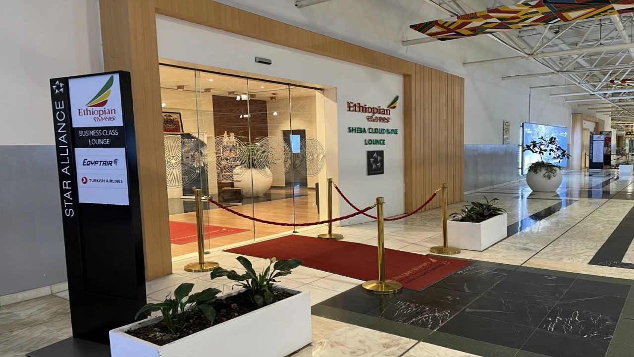 Ethiopian Airlines business class lounge