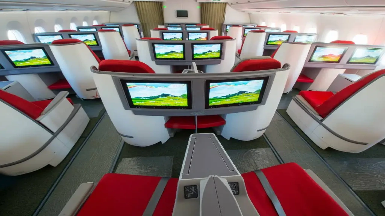Ethiopian Airlines business class seat