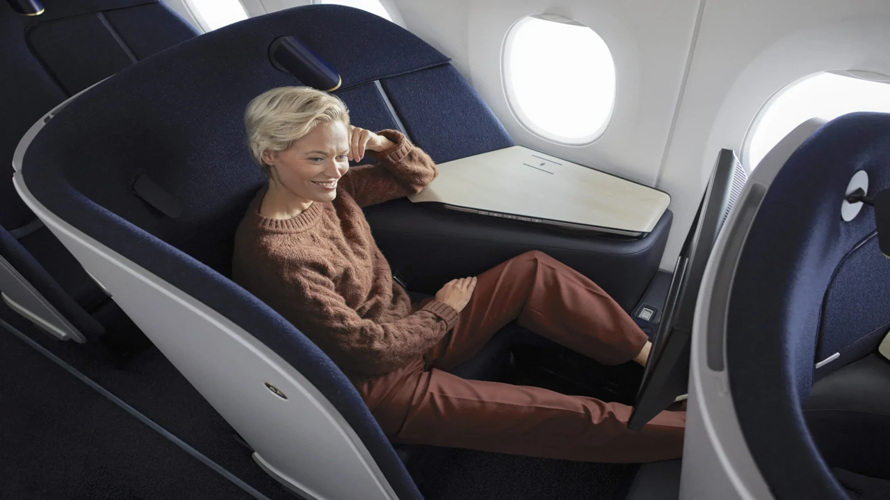 Finnair business class seat