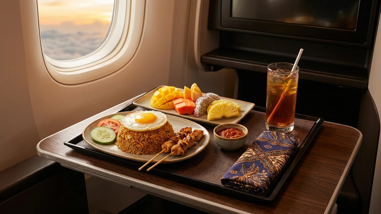 Garuda Indonesia business class seat