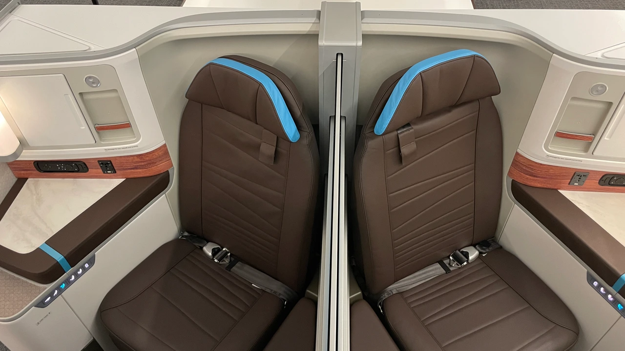 Hawaiian Airlines business class cabin - premium experience