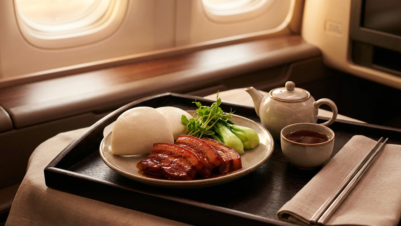 Juneyao Airlines business class cabin