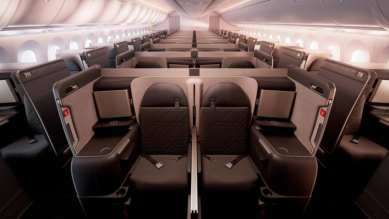 Korean Air business class seat
