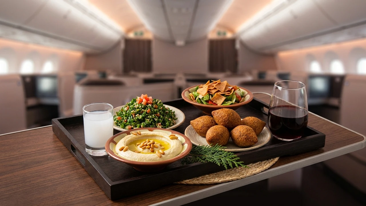 Middle East Airlines business class cabin