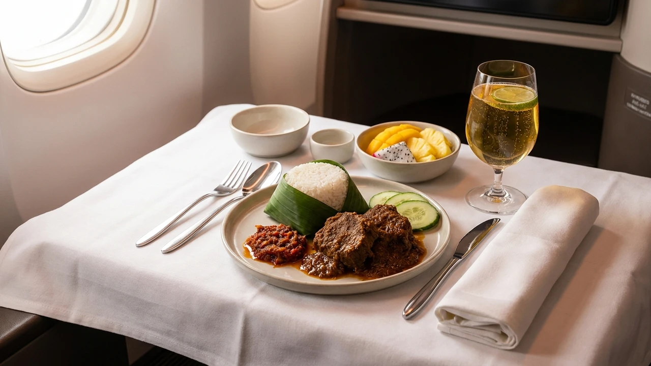 Royal Brunei Airlines business class cabin
