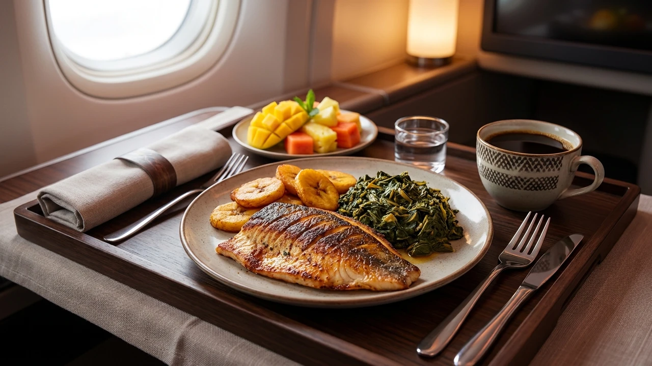 RwandAir business class cabin