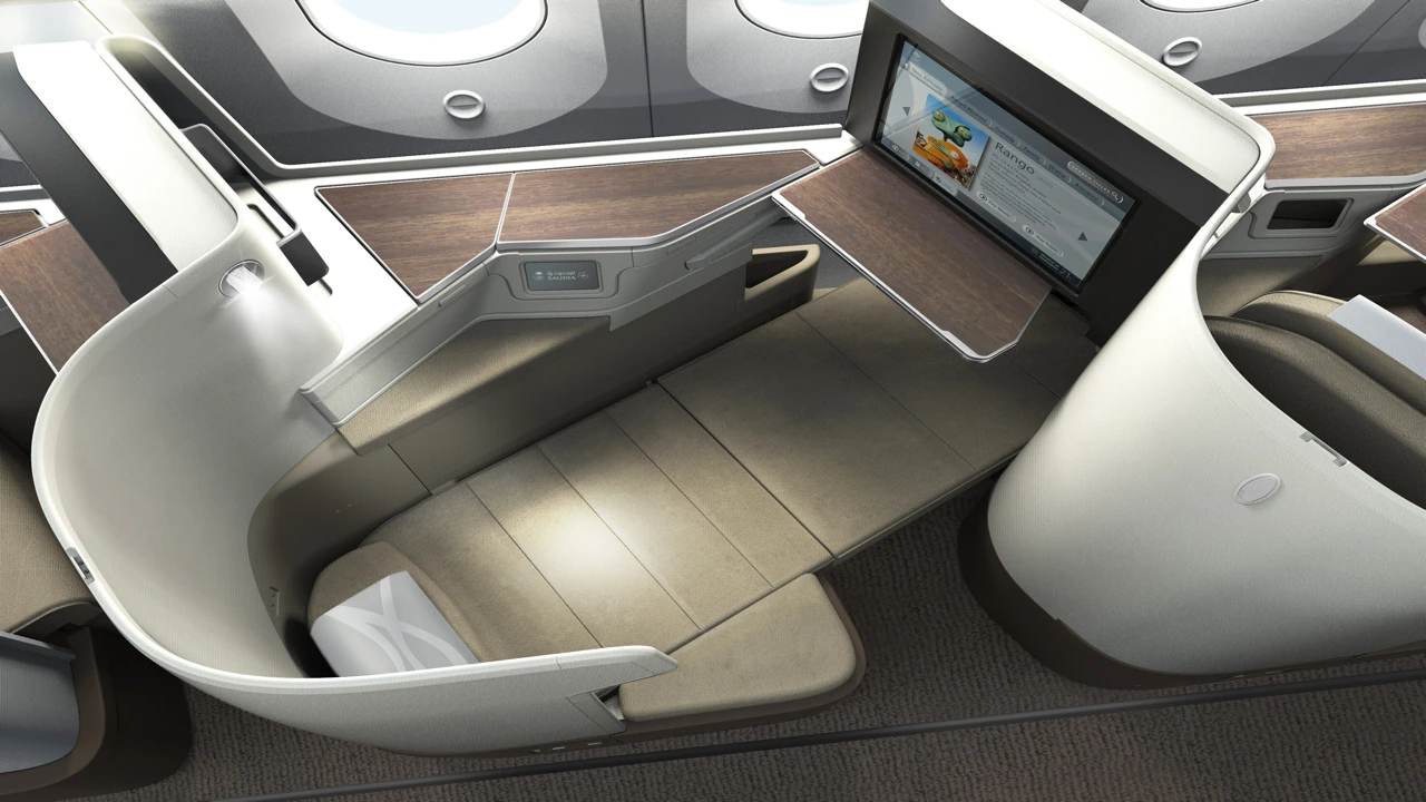 Saudia business class seat