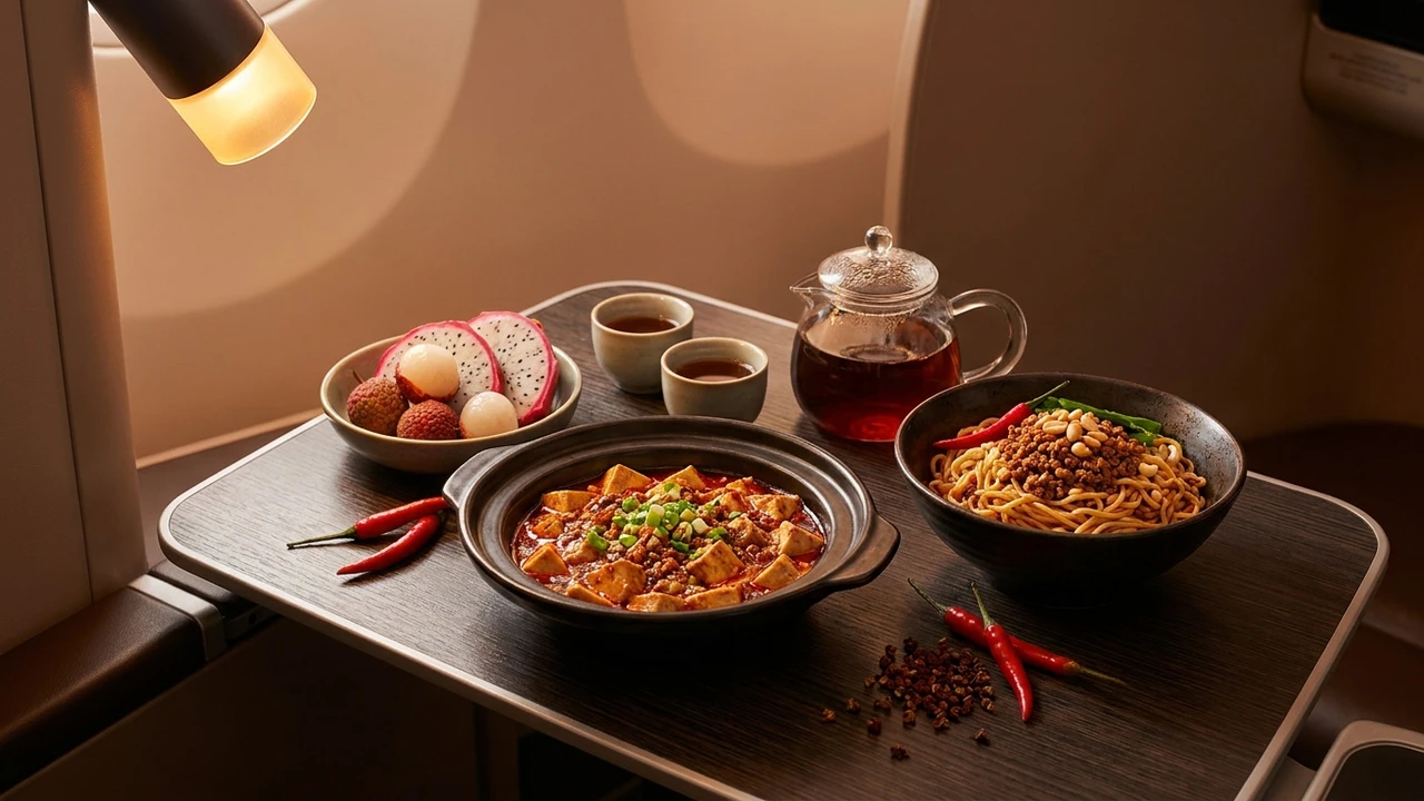 Sichuan Airlines business class cabin